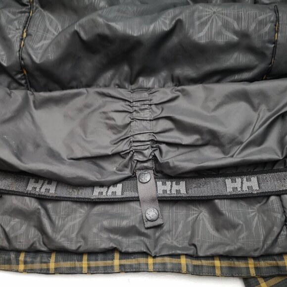 Helly Hansen Ladies Size Small Black & Gold Check Full Zip Snowboard Jacket - Picture 8 of 16